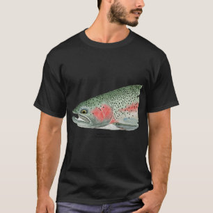 Camiseta Pintura de Truta Arco-Íris