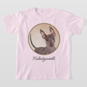 Camiseta Pintura de Xoloitzcuintli - Adorável Arte Original