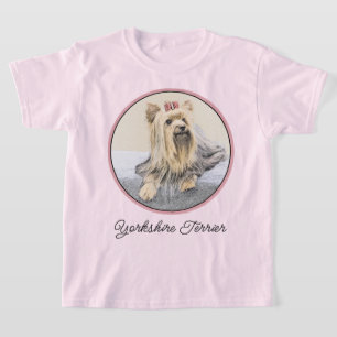Camiseta Pintura de Yorkshire Terrier - Arte de Cachorro Or