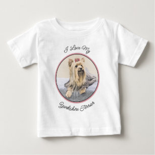 Camiseta Pintura de Yorkshire Terrier - Arte de Cachorro Or