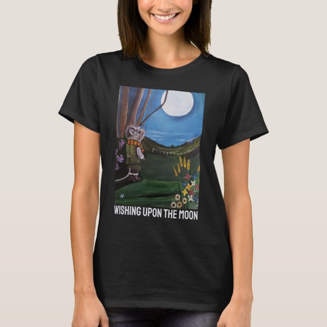 Camiseta Pintura Desejando a Lua de Alfred Fox (Frente)
