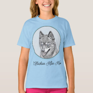 Camiseta Pintura do Alaskan Klee Kai - Arte Original de Cac