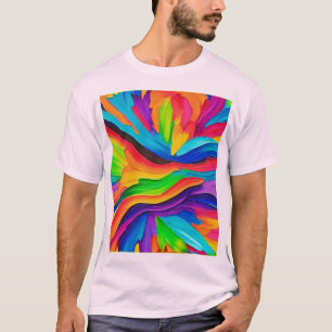 Camiseta Pintura do arco-íris