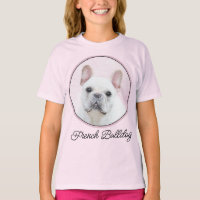 Pintura do Buldogue Francês (Creme/White) - Arte C
