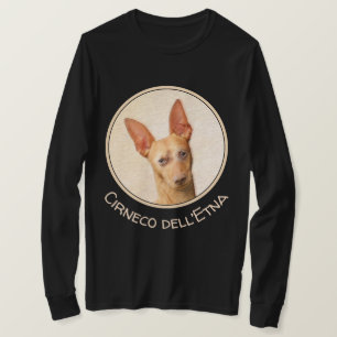 Camiseta Pintura do Cirneco dell’Etna - Arte do Cachorro Or