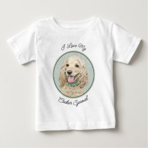 Camiseta Pintura do Cocker Spaniel Buff - Arte Original par