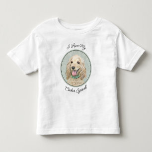 Camiseta Pintura do Cocker Spaniel Buff - Arte Original par