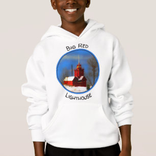 Camiseta Pintura do Farol Vermelho Grande - Arte Original