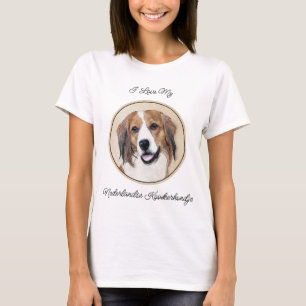 Camiseta Pintura do Nederlandse Kooikerhondje - Arte Canina