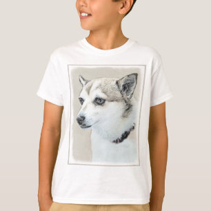 Camiseta Pintura do Norwegian Lundehund - Arte Original de