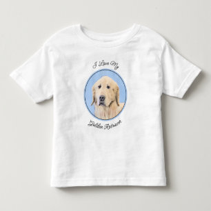 Camiseta Pintura do ouro Retriever - Arte Cachorra Original