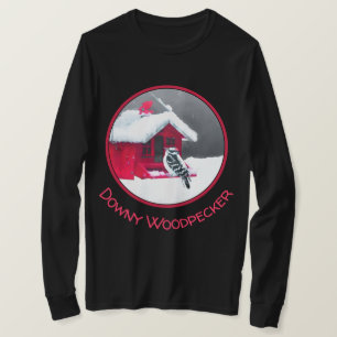Camiseta Pintura do Pica-Pau Downy - Arte Original