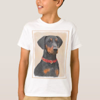 Pintura do Pinscher Alemão Arte Animal Original