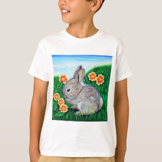 Camiseta Pintura do Rabbit Springtime