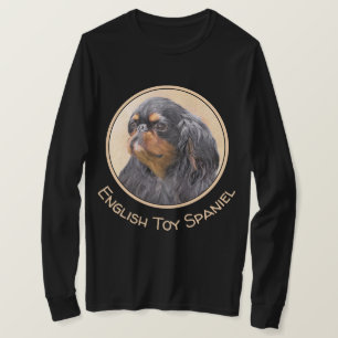 Camiseta Pintura do Spaniel de Brinquedo Inglês Arte Animal