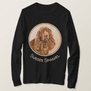 Camiseta Pintura do Sussex Spaniel - Arte Original de Cacho