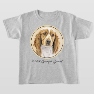Camiseta Pintura do Welsh Springer Spaniel - Arte Original 