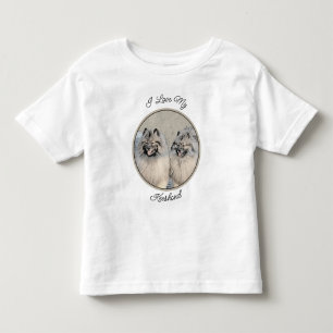 Camiseta Pintura dos Irmãos Keeshond - Arte Original de Cac