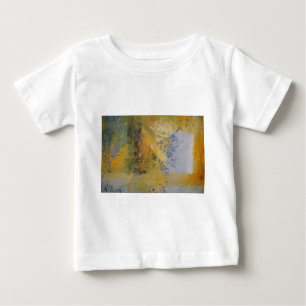 Camiseta Pintura em Abstrato de Arte Amarela Moderna