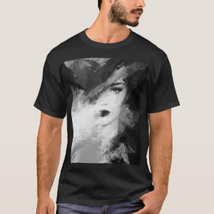 Camiseta Pintura em acrílico de abstrato Fashion