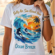 Pintura em Aquarela de Surfistas ao Pôr do Sol – G