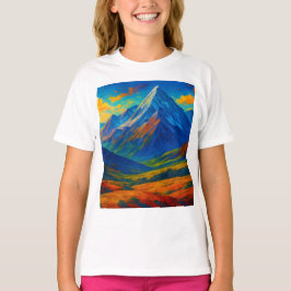 Camiseta Pintura em Aquarela Floresta Esmeralda em Tela
