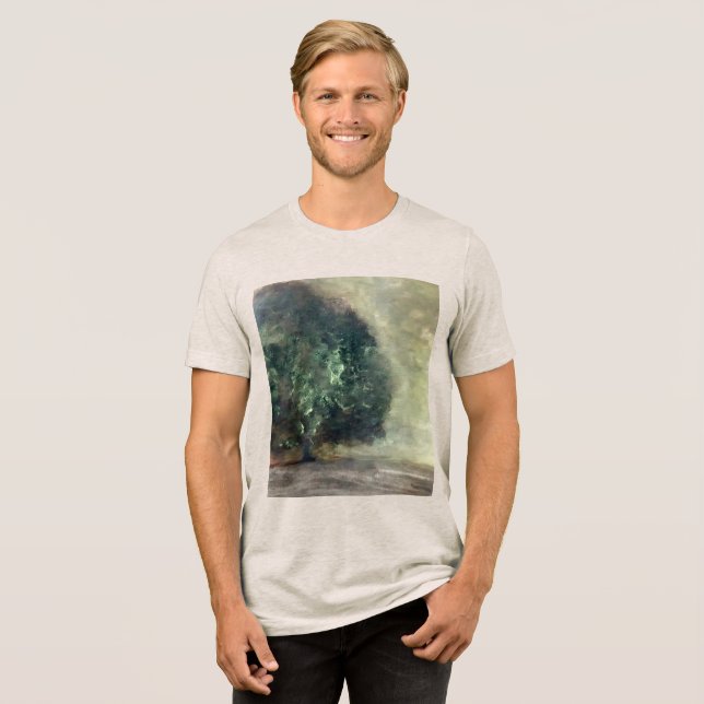 Camiseta Pintura em Árvore da Floresta de Aquarela Artístic (Frente Completa)