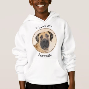 Camiseta Pintura em Boerboel - Arte Cachorra Original