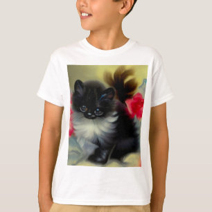 Camiseta Pintura em branco e preto