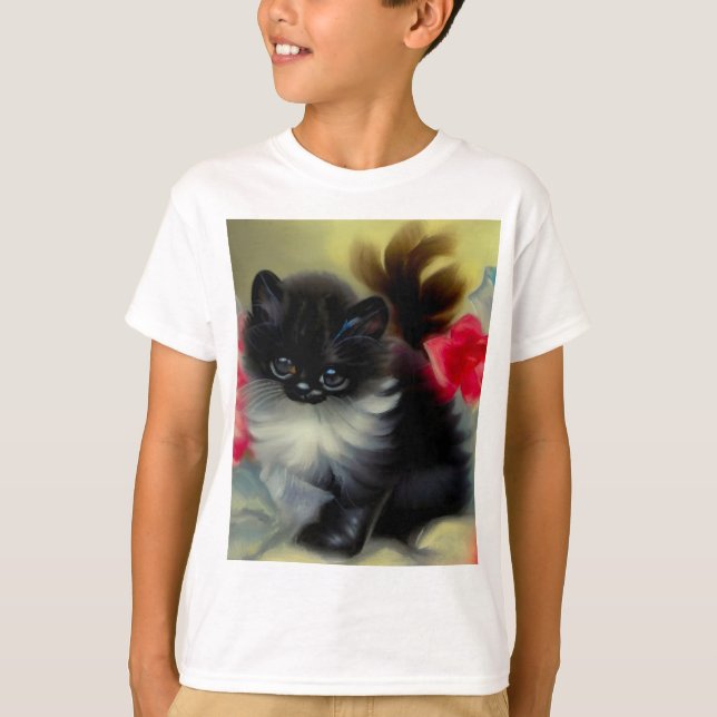 Camiseta Pintura em branco e preto (Frente)