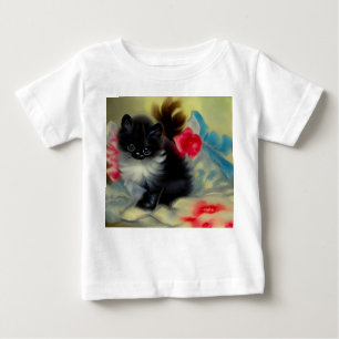 Camiseta Pintura em branco e preto