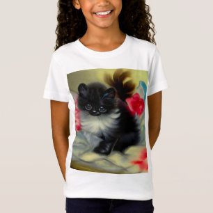 Camiseta Pintura em branco e preto