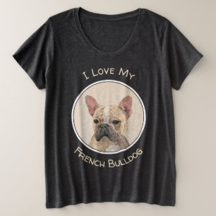 Camiseta Pintura em Bulldog Francês (Sable) - Pintura Origi