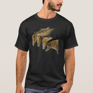 Camiseta Pintura em Caverna de quatro cavalos de Chauvet