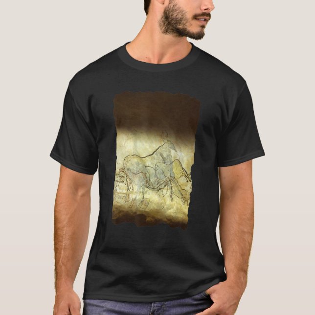 Camiseta Pintura em Cavernas Pré-Históricas na Caverna Lasc (Frente)