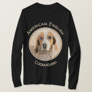 Camiseta Pintura em Coonhound Inglês Americano - Arte Cani