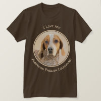 Pintura em Coonhound Inglês Americano - Arte Canin