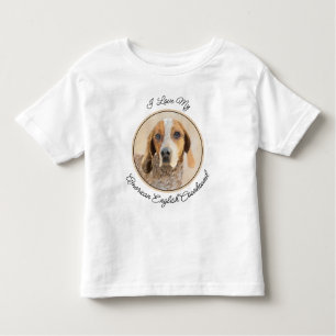 Camiseta Pintura em Coonhound Inglês Americano - Arte Canin