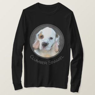 Camiseta Pintura em Espanhol Clumber - Arte Cão Original B