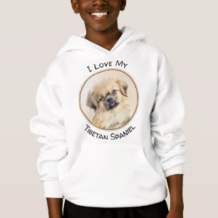 Camiseta Pintura em espanhol tibetano - Arte canina origina