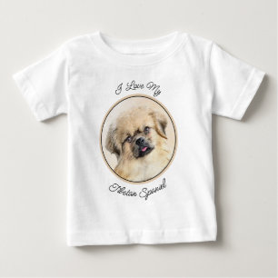 Camiseta Pintura em espanhol tibetano - Arte canina origina