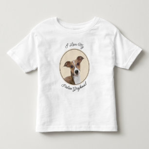 Camiseta Pintura em Greyhound Italiano - Arte de Cachorro O