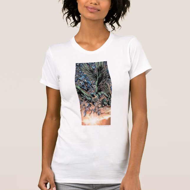 Camiseta Pintura em grupo noturno mais negras - Cor (Frente)