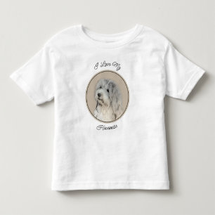 Camiseta Pintura em Havanês (Dourada Sable) - Arte original