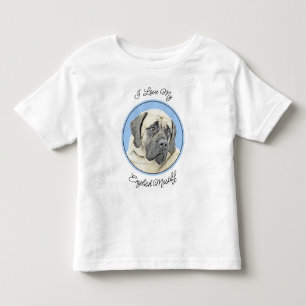 Camiseta Pintura em Inglês Mastiff (Fawn) - Arte Original p
