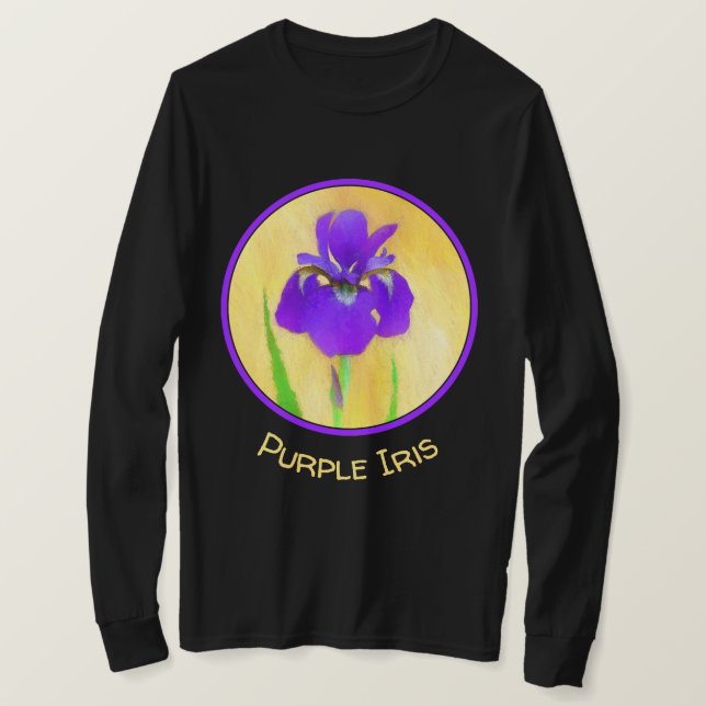 Camiseta Pintura em Íris com pérola - Cão original branco A (Frente do Design)