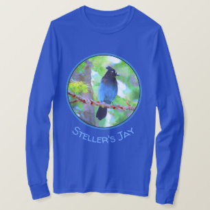 Camiseta Pintura em Jay de Steller - Arte original de páss