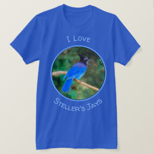 Camiseta Pintura em Jay de Steller - Arte original de páss