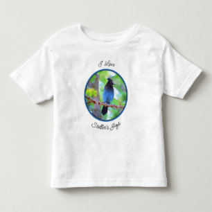 Camiseta Pintura em Jay de Steller - Arte original sobre pá