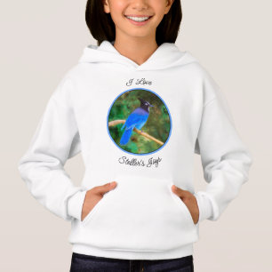 Camiseta Pintura em Jay de Steller - Arte original sobre pá